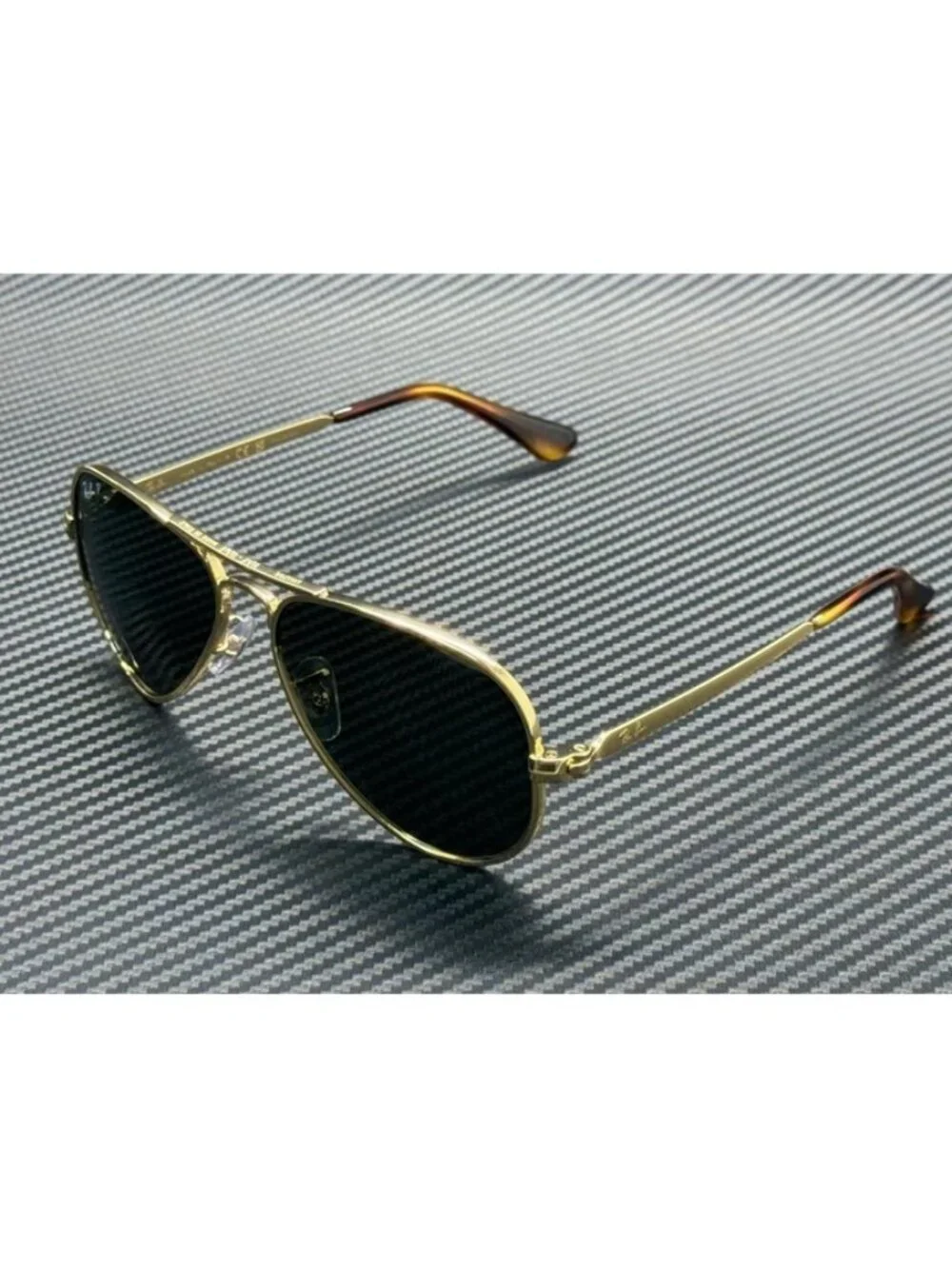 New Ray-Ban Men Arista Gold Sunglasses 58-16-145